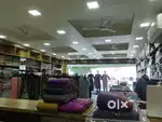 Sales at textile shop