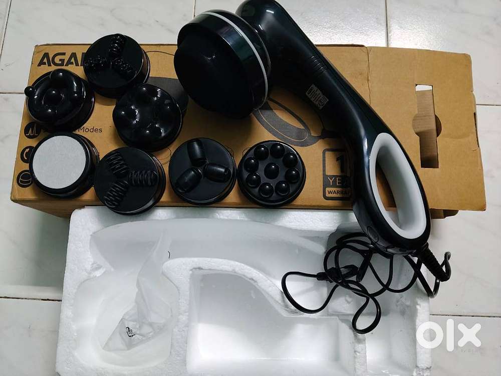 AGARO Relaxo Electric Handheld Full Body Massager with 8 Massage Heads