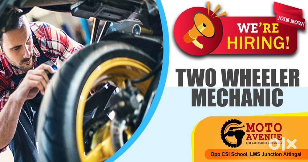 Two Wheeler Mechanic Urgently Required