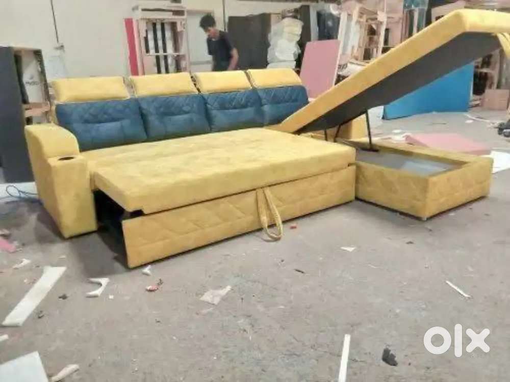 3 seater lounge sofa cum bed in emi available Aliyar Arham