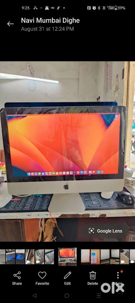 I mac 21.5 4k retina i5 8gb 256 SSD 2017-18