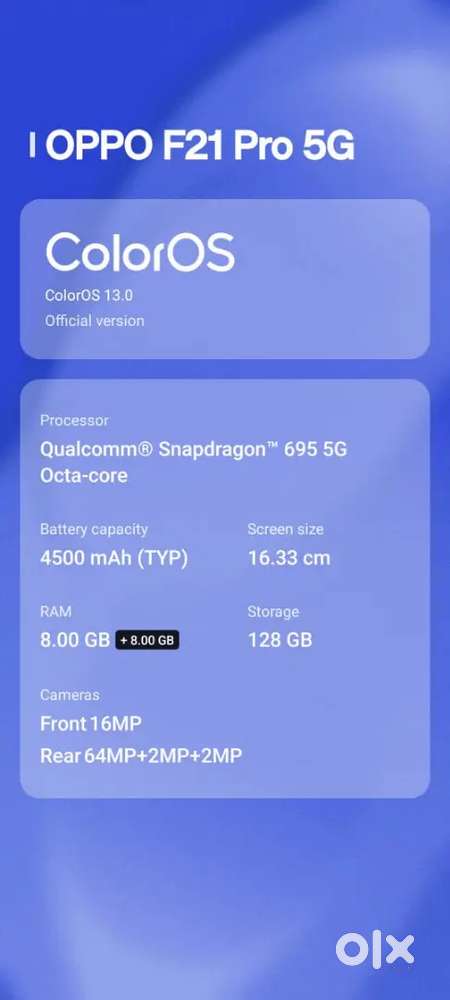 One year Phone oppo 5G