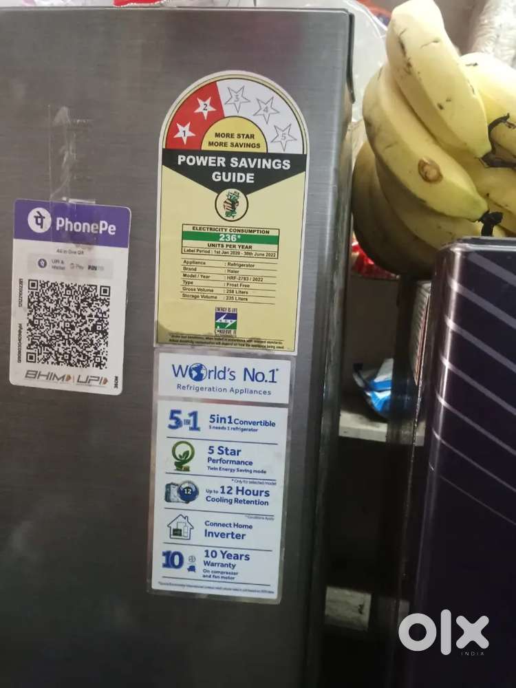 Haier double door fridge