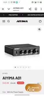Aiyima a01 hifi amplifier