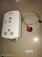 Gas Geyser with pipe and gas regulator