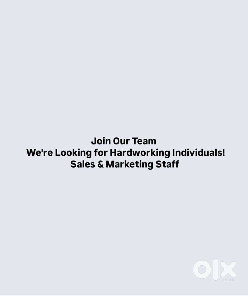 Sales and Marketing staff needed for Evoke interior, Kulanada
