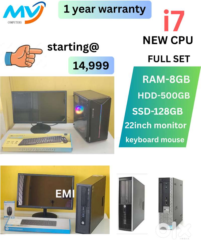 Desktop Laptop Full Set CPU i3-i5-i7 Sales & Service