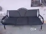 3 seater black sofa