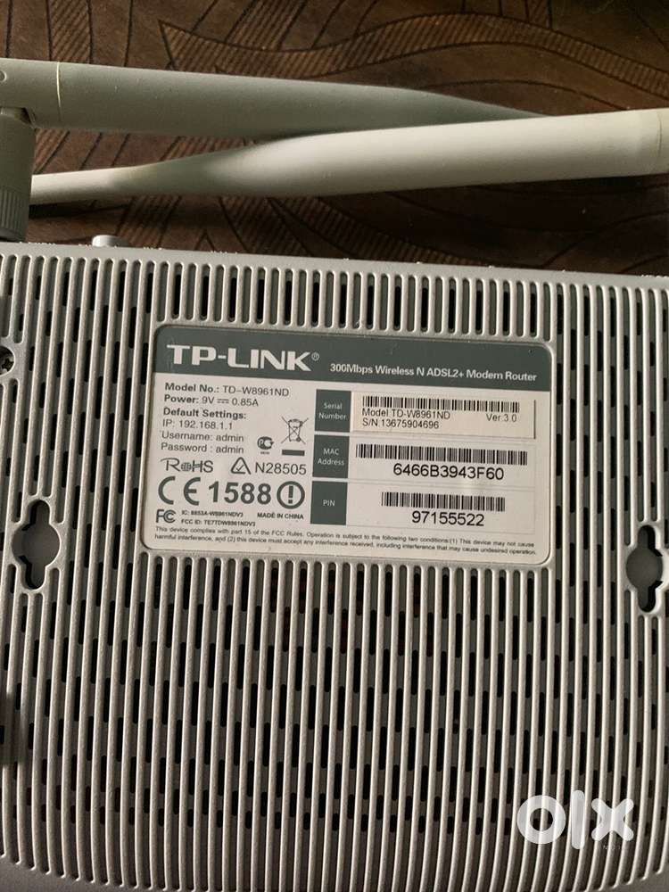 Tp link 300 mbps wireless N ADSL2+Modem Router