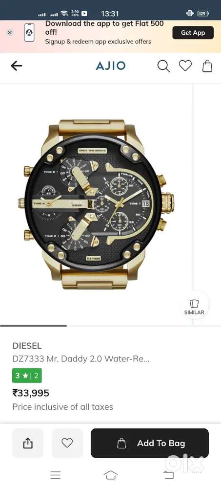 Big Daddy Diesel Watch Brand New with Box