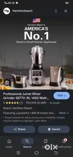Hamilton Beach professional mixture grinder