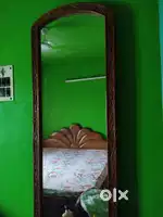 Teak wood king size bed & dressing table