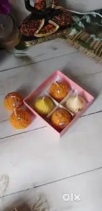 Beautiful Laddu Shape Candle for Home & Festive Decor