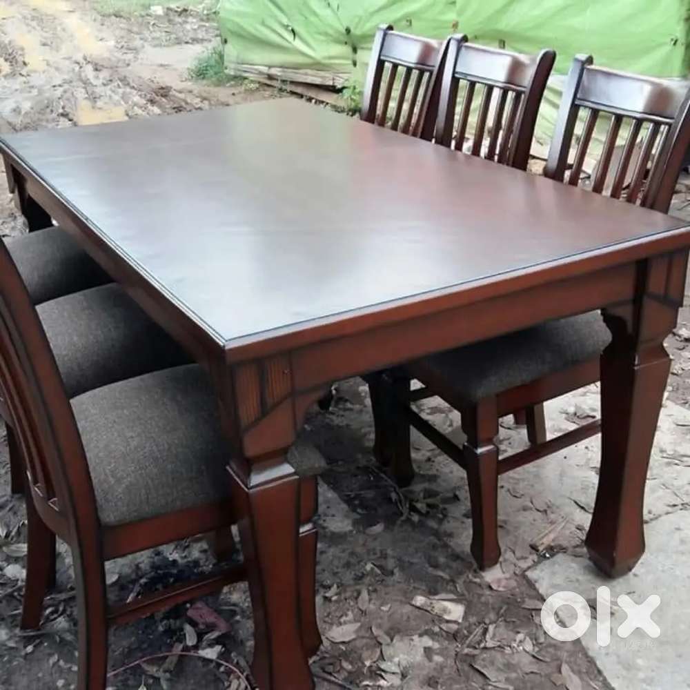 Brand new 6 seater solid wood daining tables n other all furniture avl