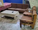 5 seater sofa set & table