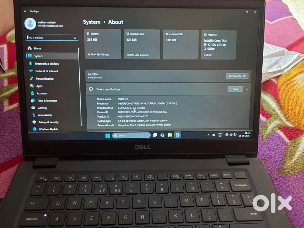 Dell leptop i3  fress prodakt