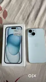 Iphone 15 - 128 gb blue color,  November 2023 - with cable and box