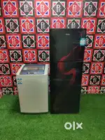 -$/ Haier black and red glass Doble door fridge and LG turbo drum -_/