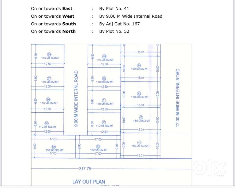153 SqMT Plot for Sale in Nivan Sparsh Project