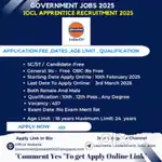 URGENT REQUIREMENT IN IOCL JOB MALE AND FEMALE BOTH CONTACT NOW
