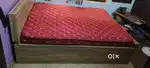 Queen Bed&mattress, dining table,1double matress ,corner sofa for sale