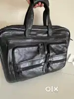 Laptop bag made of pure leather