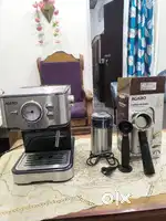 Coffe machine + Grinder + Frother. Brand new  Never used  Full set