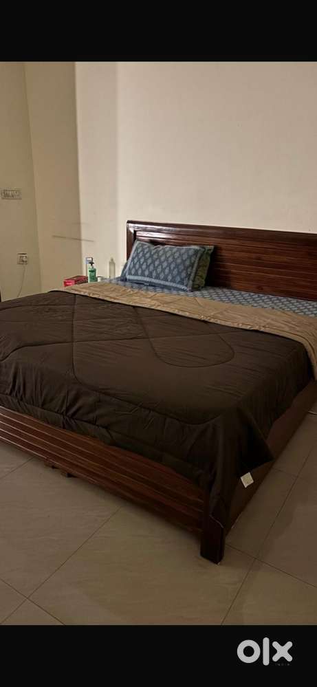 King Size Bed With Premium 6 inch Spring Mattress