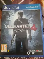 Uncharted 4 game disc for PS4 and PS5