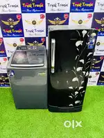 Blacky Combo Samsung single door Fridge &whirlpool top washing machine