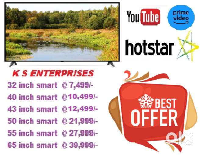 55 inch smart QLED @ 27999/- only with Bluetooth,inbuilt voice command