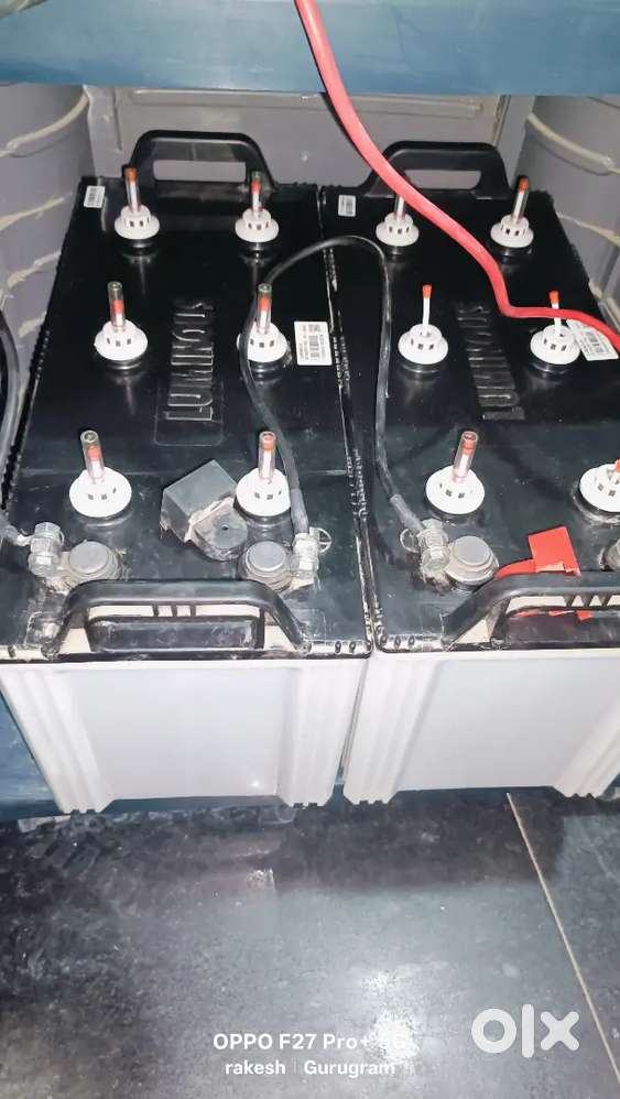 Luminous inverter with 2 battry 24v  1 year old no bill