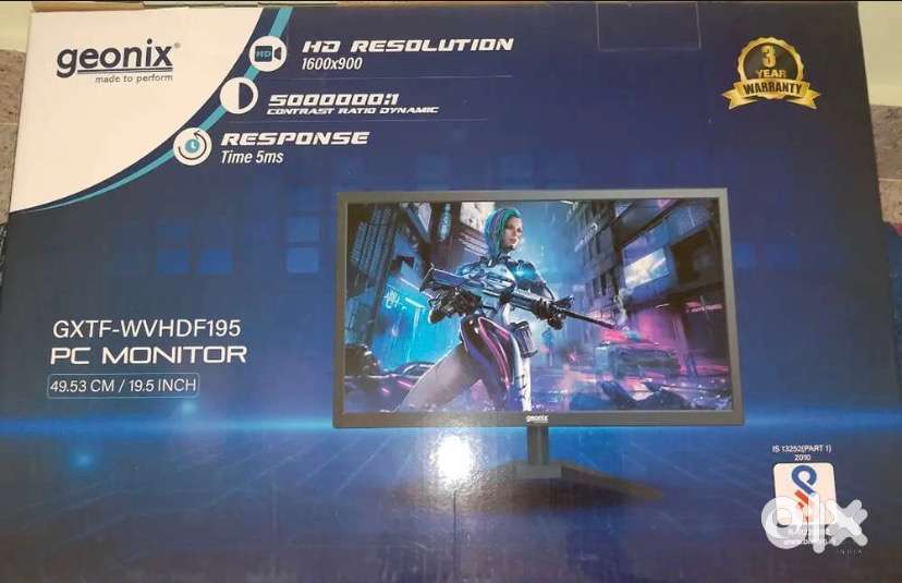 Monitor gaming geonix 19.1 inch monitor newly montior
