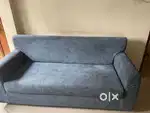 Luxury Chesterfield blue sofa 3+3