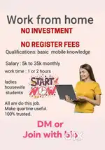 Part time work(work from home)