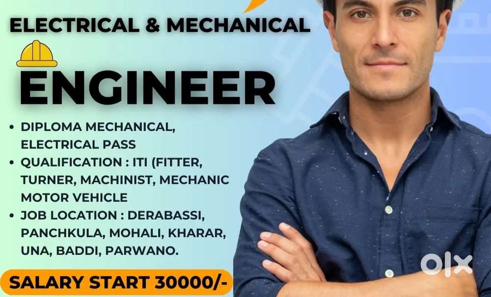 Diploma B.tech ITI mechanical electrical engineer required in MNC