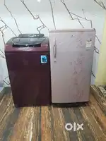 Videocon single door refrigerator and Whirlpool 7.5kg top load W/M