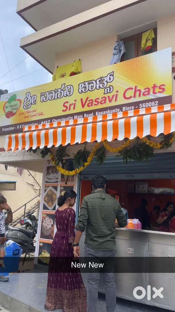 Vasavi chats franchise for sale chunchanagatta Main road