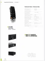 4 Acoustic Line Array  ( Each ) Total 4 Nos