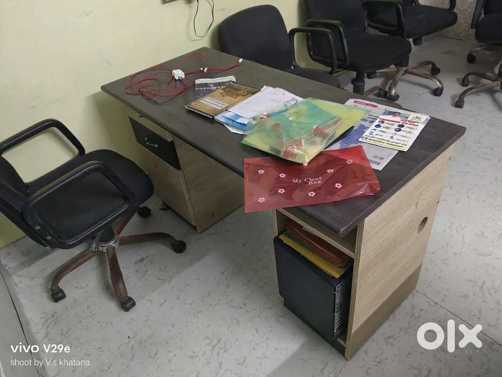 8 Chair and 1 big computer table