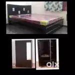 New 5x6 wood Queen double cot mattress 9999 free delivery