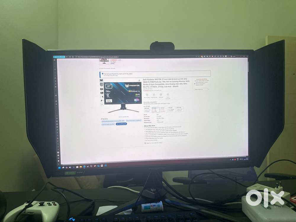 Acer Predator XB273K 27 inch 4k Monitor 144Hz IPS