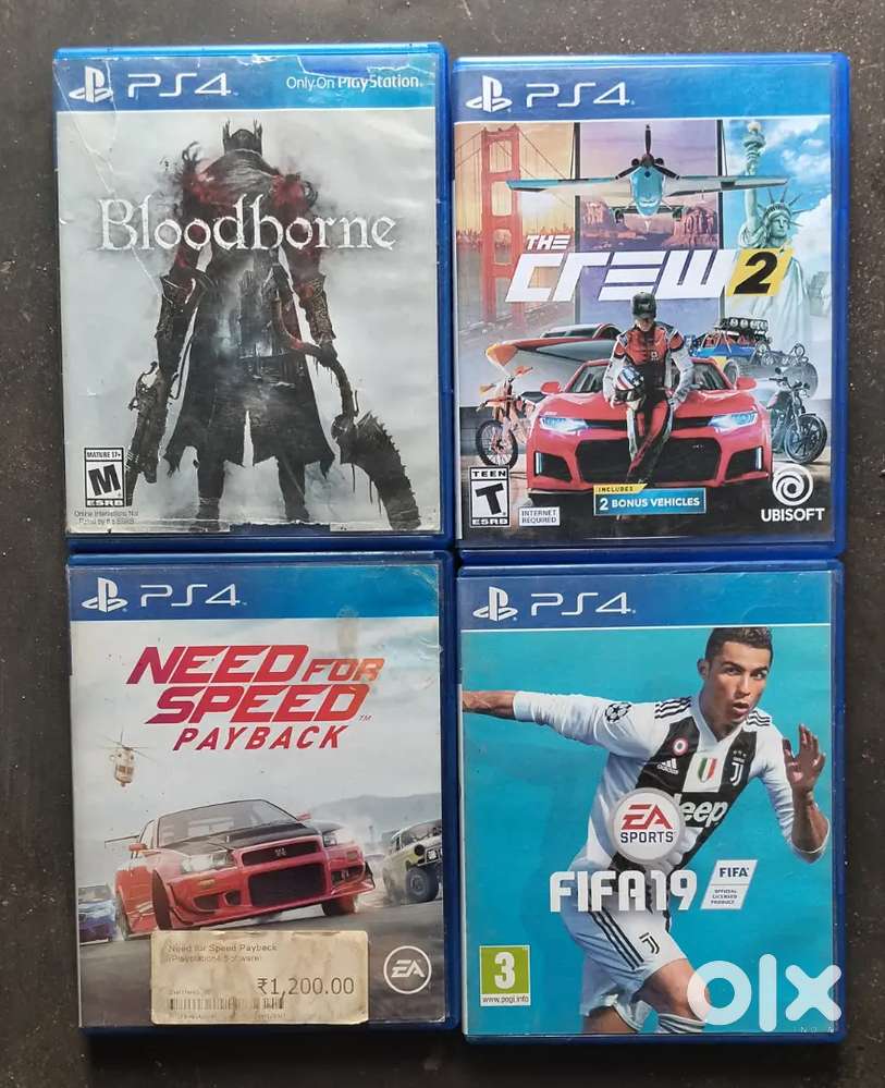 Playstation 4 (PS4) game cds good conditions