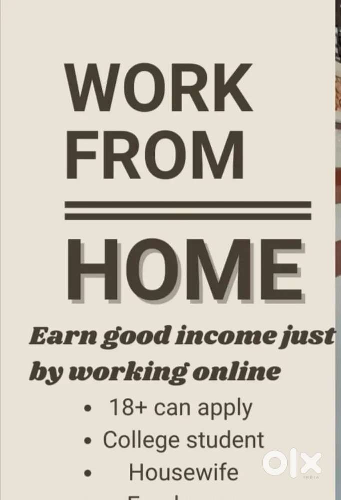 Work home part time  basis