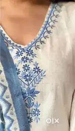 Ethnic wear embroidery top pant and dupatta set