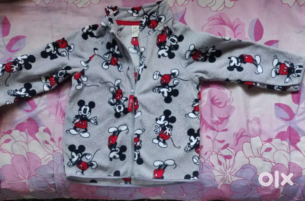 H&M Mickey Mouse Zipper for 2 year old Brand New. Soft for Babies