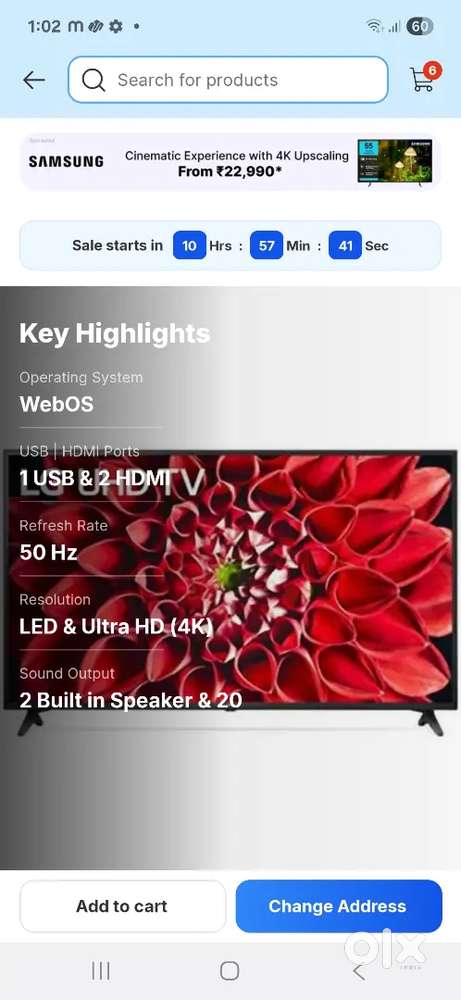 LED TV LG55UN7190PTA