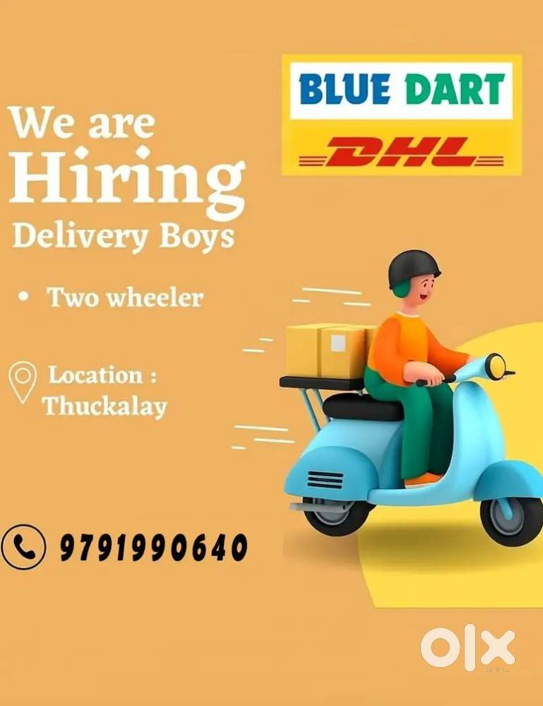 Delivery Boy Needed for BlueDart – Urgent Hiring