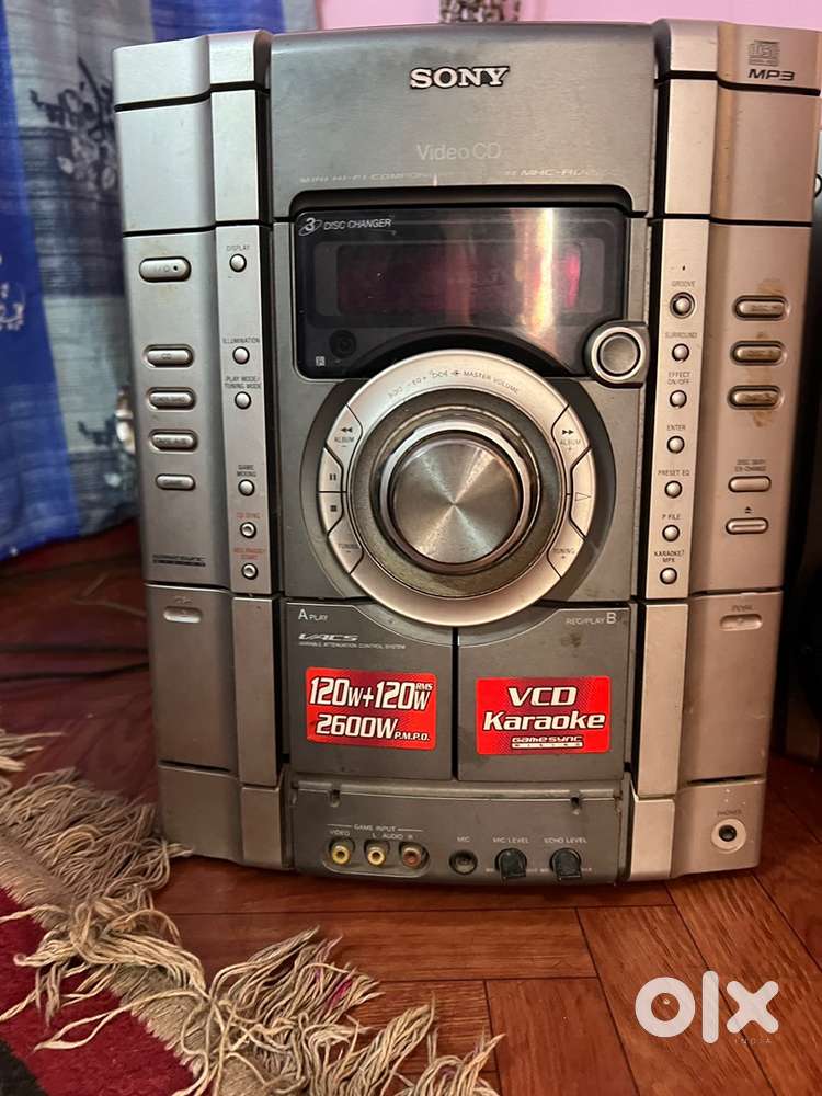 Sony 2600w vcd karoke home theatre with casette cd player antique item
