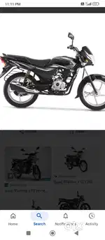 Black colour Bike